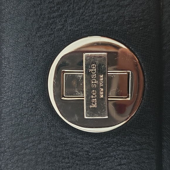 Kate Spade Black Wallet with Gold Accent - Picture 2 of 5